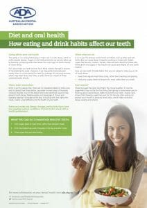 The front cover of the Brushing - Keeping Your Teeth Clean And Healthy PDF Brochure