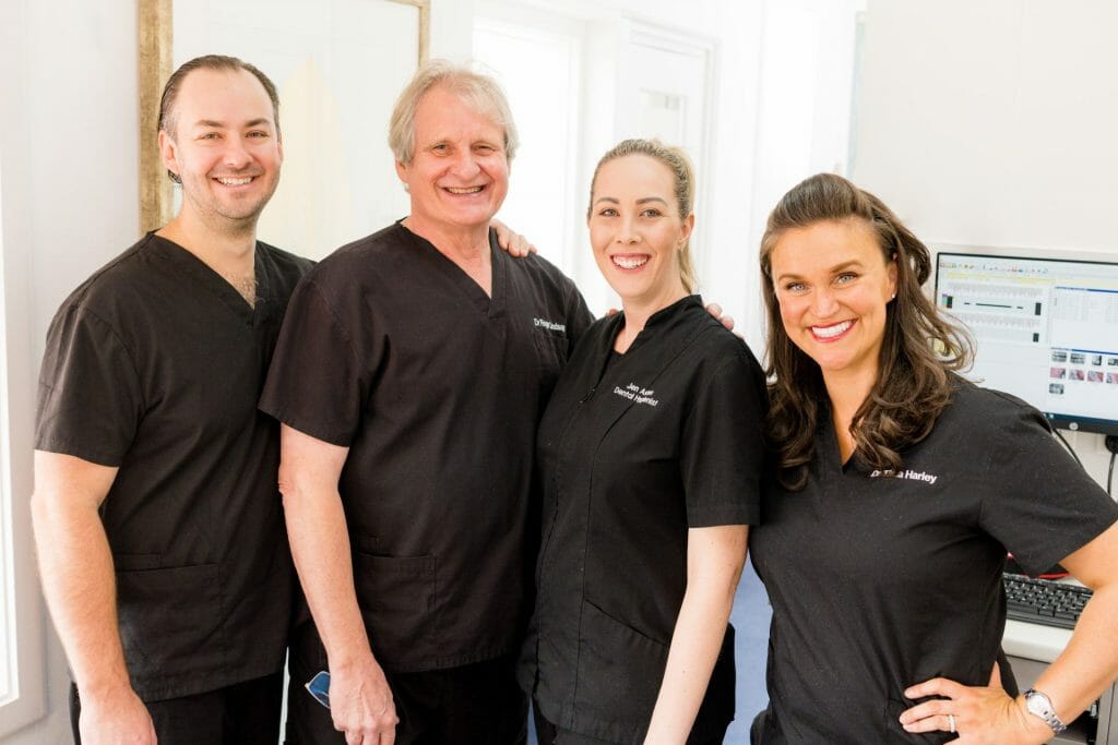 Dr Oliver Cvekus, Dr Roger Lindsay, Jennifer Aston and Dr Tirza Harley standing together and smiling at the camera